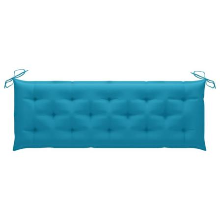 Vidaxl Bänkdyna För Trädgården Ljusblå 150x50x7 Cm Tyg Blå