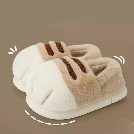 Kattepoter-Tøfler, 3D Kattepoter Tegneserie Tøfler til Kvinder