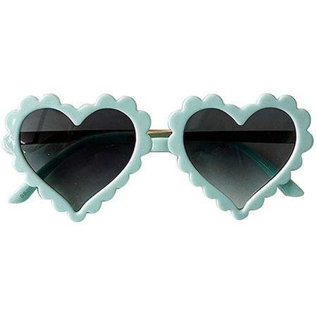 Lasten tyttöjen sydämenmuotoiset aurinkolasit Anti-uv Vintage Baby Party
