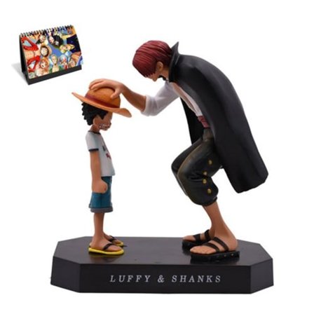 Upea One Piece Luffy ja Shanks 17 cm nukke