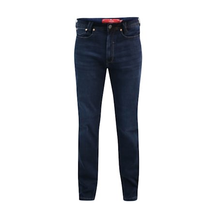 Duke Herr D555 Springfield Stretch Jeans 60L Mörkblå Tvättad