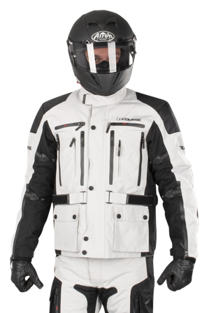 MC-Jakke Course Four Seasons 2.0 Lysegrå/Sort S