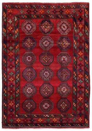 Tappeto Lori 219X315 Rosso Scuro/Nero (Lana, Persia)