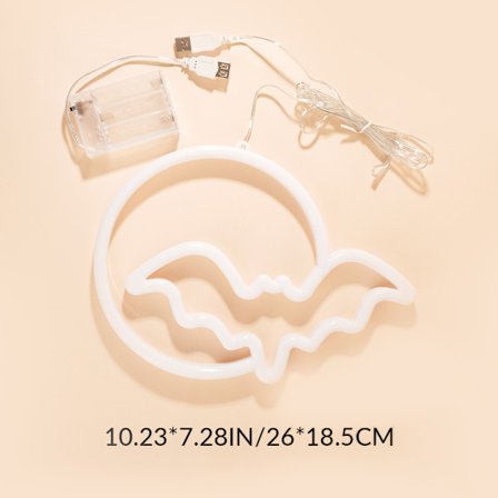 Ghost Neon Signs Spøkelse LED Lys Skilt Gamer Rom Retro Arcade