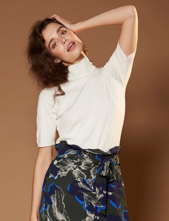 Minus Lima Rullekrave Strik - Black - L