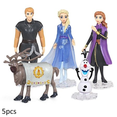 5kpl Frozen Prinsessa Kakunkoristeet Elsa Olaf Anna Hahmot Setti Koriste Lelut Cupcake Toppers Hahmo Lahja