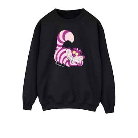 Alice i Underlandet Dam/Dam Cheshire Cat Sweatshirt M Svart