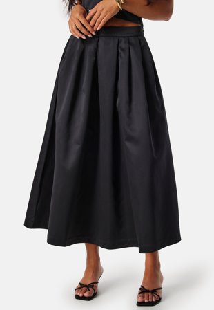 SELECTED Slfaresia Ankle Volume Skirt Black Klær