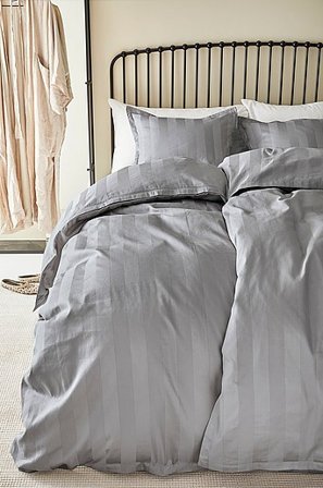 Jotex - Dekbedovertrek Lichtgrijs Lichtgrijs - LEONA - Koop Dekbedovertrek bij Jotex