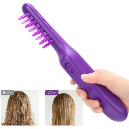 Lila - 1 Styck Elektrisk Kam, Varm Kam, Lättvikts Elektrisk DXGHC