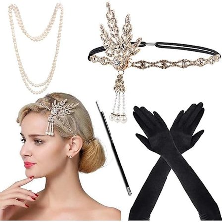 Polterabend fjer hovedbeklædning pandebånd maskerade fjer