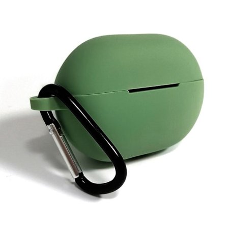 Huawei FreeBuds Pro 2 simpelt silikoneetui med spænde - Midnatsgrøn