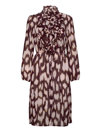 Lillysz Dress Knelang Kjole Rød Saint Tropez