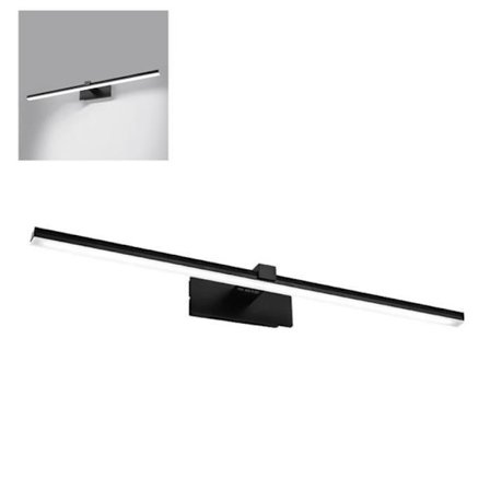 LED Væglampe - TD - Vandtæt Spejl - 8W - 400mm - Sort