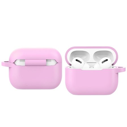 AirPods Pro 2 silikonfodral med spänne - Lavendel