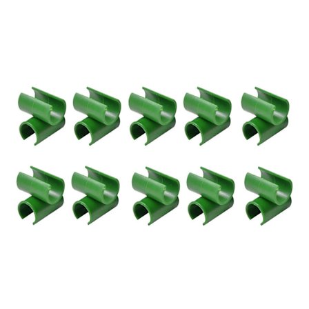 10 stk. Multifunksjonell kryssformet roterbar plast fast klemme kobling plantefeste for drivhus Qinhai