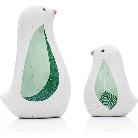 2 kpl keraaminen lintu patsas koti sisustus moderni tyyli koriste ornam