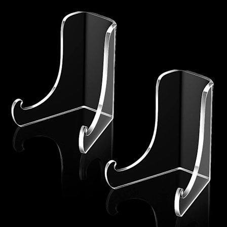 2 stk. Akryl Transparent Display Rack Transparent Opbevaringsreol