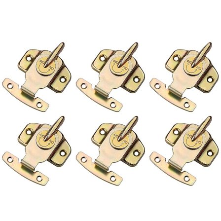 Metallinen pöytälukko ruokailupöydän soljet liittimet pöydän levyn rautaosat tarvikkeet rauta väri-sinkkipinnoitus 6kpl