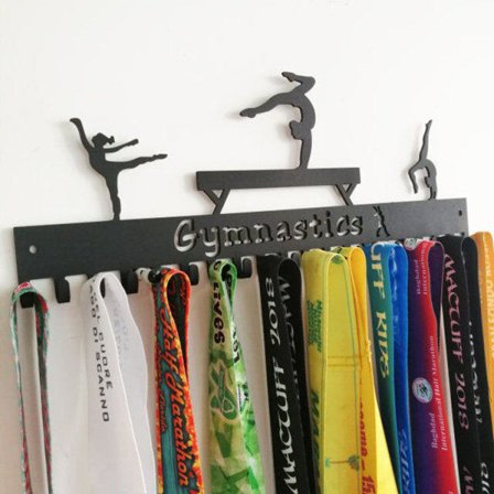 Medaljeholder til løbere holder Displaystativ GYMNASTIK