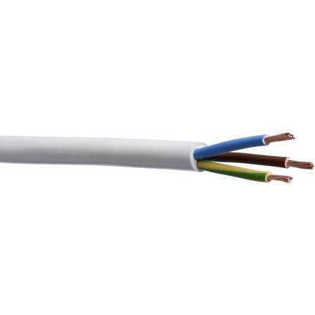 Gelia 40000319 Kabel hvit, RKK 50 m på spole 3G1.5, Stikkontakter & kabler