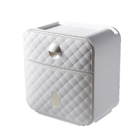 Ilmainen Punch WC-paperilaatikko Vedenpitävä Seinähylly (valkoinen)