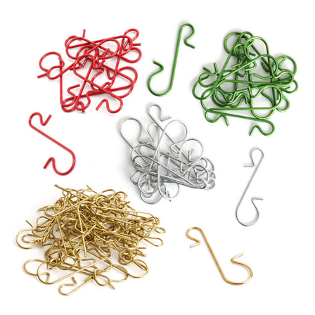 150 kpl Koristekoukut, Joulukoristekoukut, Joulukuusen Koristeluhenkarit, Kulta