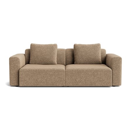 Como XL 2 personers sofa - Anthology Mørk Beige - 224x100x83cm - Komfortabel 2 personers sofa med ekstra ryghynder - Håndlavet i Europa