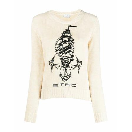 Etro, Jersey Beige, Dames, Maat:L