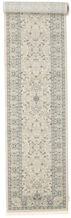 Floral Ziegler Michigan Beige/Green Runner Rug Small Oeko-Tex