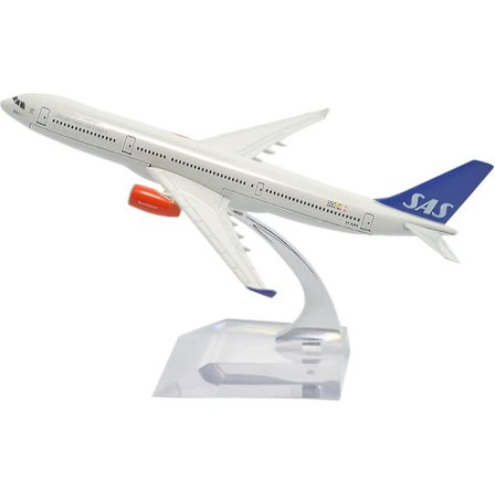 (tm 1:400 16cm Airbus A330 Scandinavian Airlines SAS Metallflymodell Leketøysflymodell