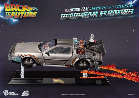 Back to the Future Egg Attack Floating Statue II DeLorean Deluxe Version Exclusive 20 cm