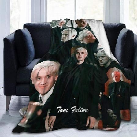 Draco Malfoy Filt, lätta Slängfiltar för Vardagsrum För Vuxna Barn Flickor 60x50in 150x125cm