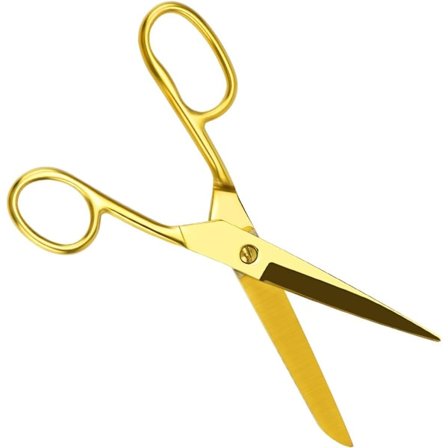 Keltainen kulta sakset ergonomiset 7" suora kierrätetty ruostumaton teräs kupari räätäli kangas käsityöt paperi sakset raskaan leikkaustyökalut