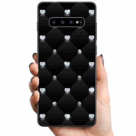 Samsung Galaxy S10+ Tpu Mobilskal Diamant Hjärta