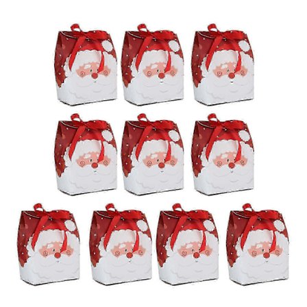 2024 Jule slikposer Pakke med 10 slikposer Cookie Organizer Etui til boligindretning og gaveudveksling L Cs 2