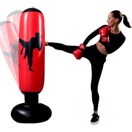 Boxningssäck barn 160 cm uppblåsbar boxningssäck