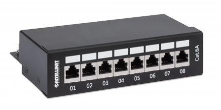 INTELLINET INT Patch Panel, 8 ports Shield CAT 6A Desktop box