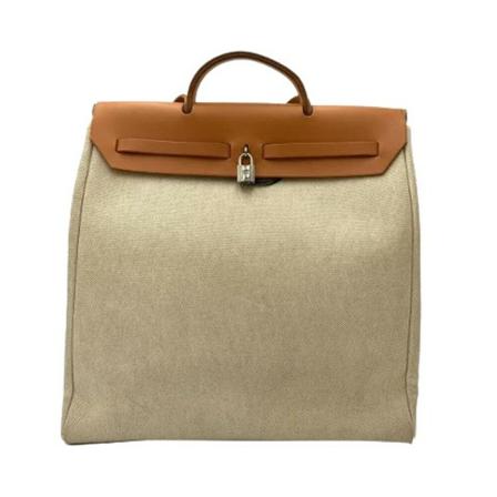 Hermès Vintage, Pre-owned Leather handbags Beige, Dames, Maat:ONE Size