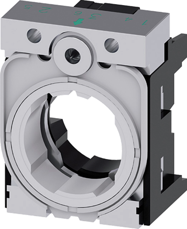 Siemens 3SU15 Holder for 3 moduler Metall, Strømbrytere & vegguttak