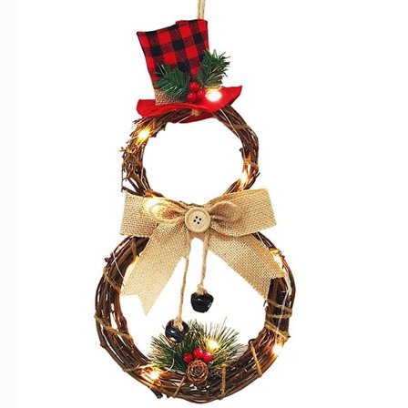 Joulukranssi LED-valoilla, tyyli 1 KLB