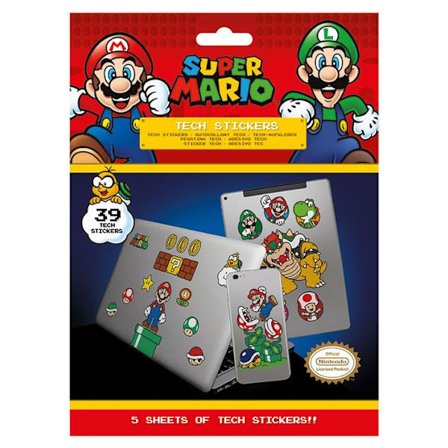 Tech stickers - Super Mario (Mushroom Kingdom)