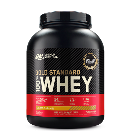 Optimum Nutrition 100% Whey Gold Standard Valleprotein 2273 g, Rocky Road - NEW - Bodyman.dk