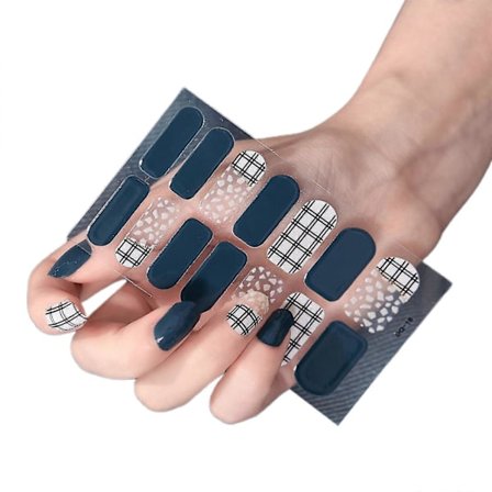 Gel Negle Klistremerker Full Neglefolie Gel Neglekunst Strips Glitter