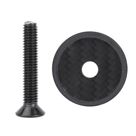 Topplock för styrstam på mountainbike i kolfiber med skruv