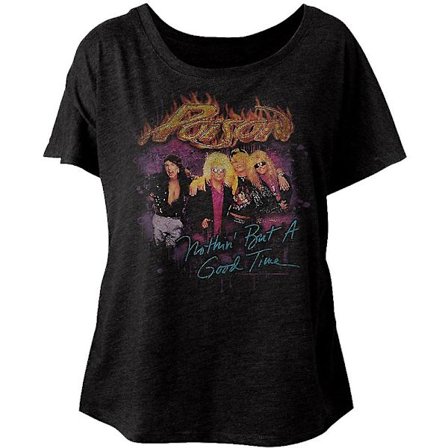 Ladies Nohin' But A Good Time Poison Dolman Shirt
