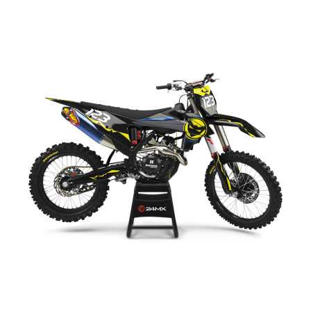 Dark Night Stickerset met naam en nummer