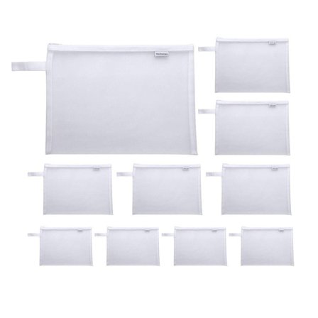 Holdbar A4 Filmappe Mesh Lynlåspose Dokumenttaske 3 Farver Organizer