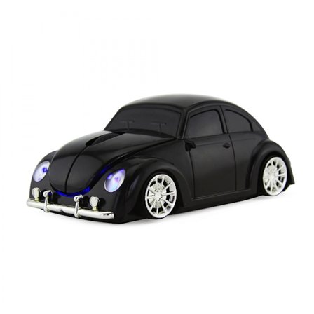 Beetle bilmus/Volkswagen Beetle/2.4G trådløs mus Svart