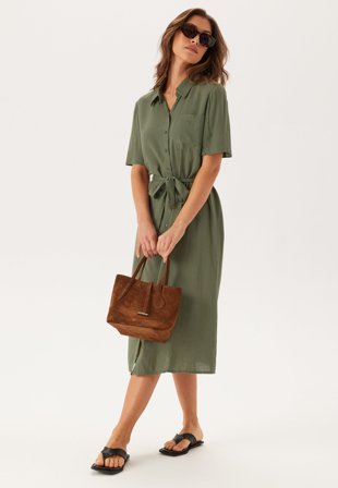 Pieces-Pcpia 2/4 MIDI SHIRT DRESS-M